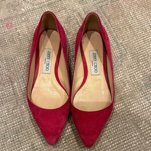 Jimmy Choo Vibrant pink Flats